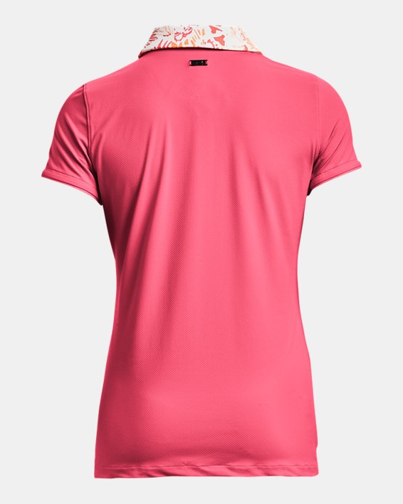 Polo UA Iso-Chill pour femme, Pink, pdpMainDesktop image number 5